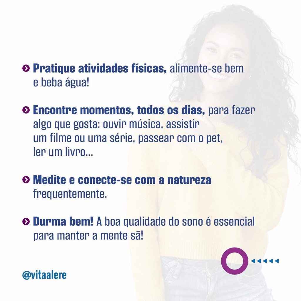 Dicas para cuidados diários a Saúde Mental Blog Instituto Vita